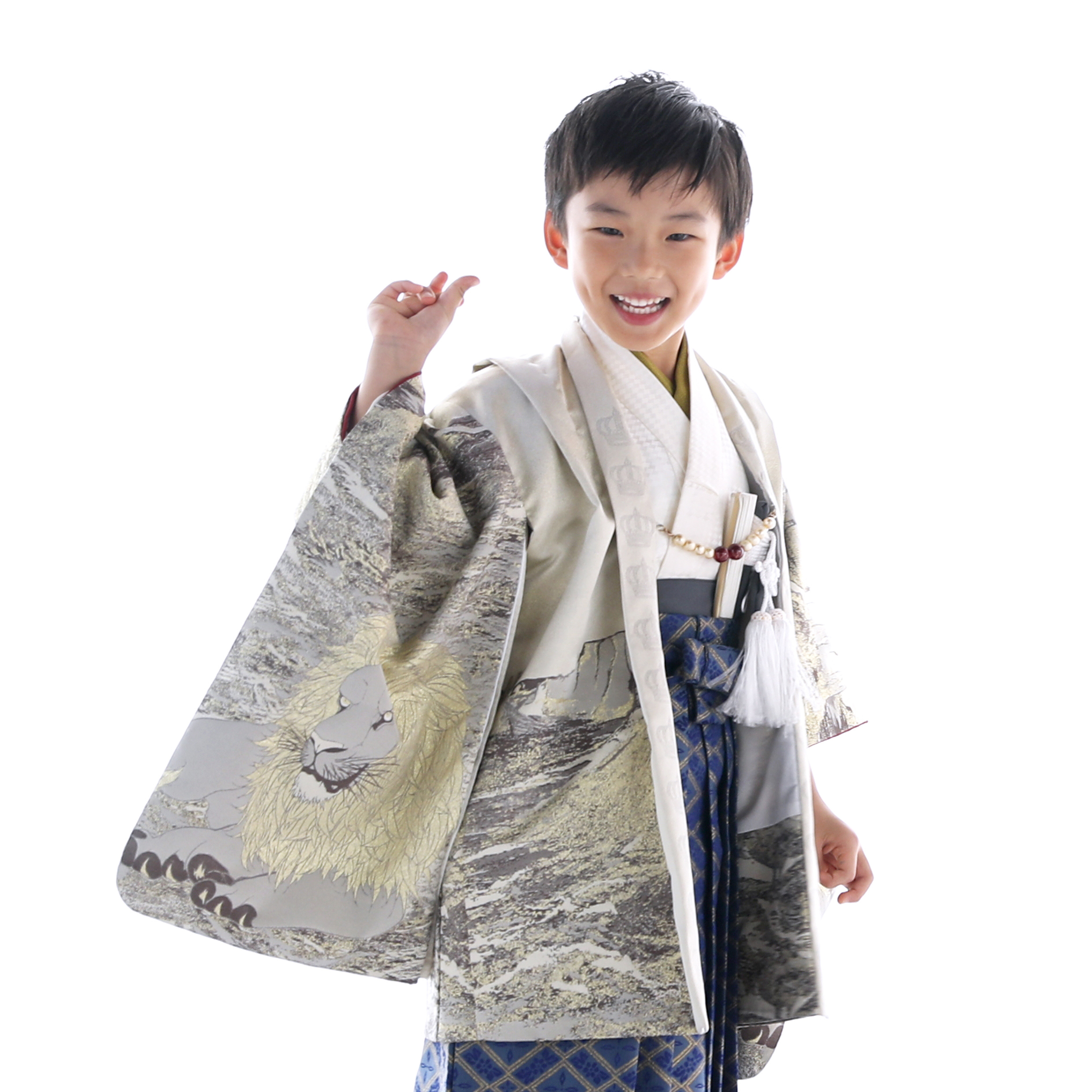 お客様ご着用写真。襦袢や袴の組み合わせはレンタル品と異なります。